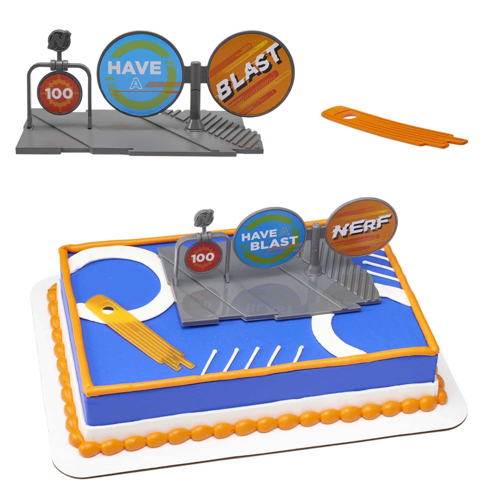 DecoSet® This Is Nerf Nation Cake Topper, Reusable Decorations for Fun After the Birthday Party - Image 7