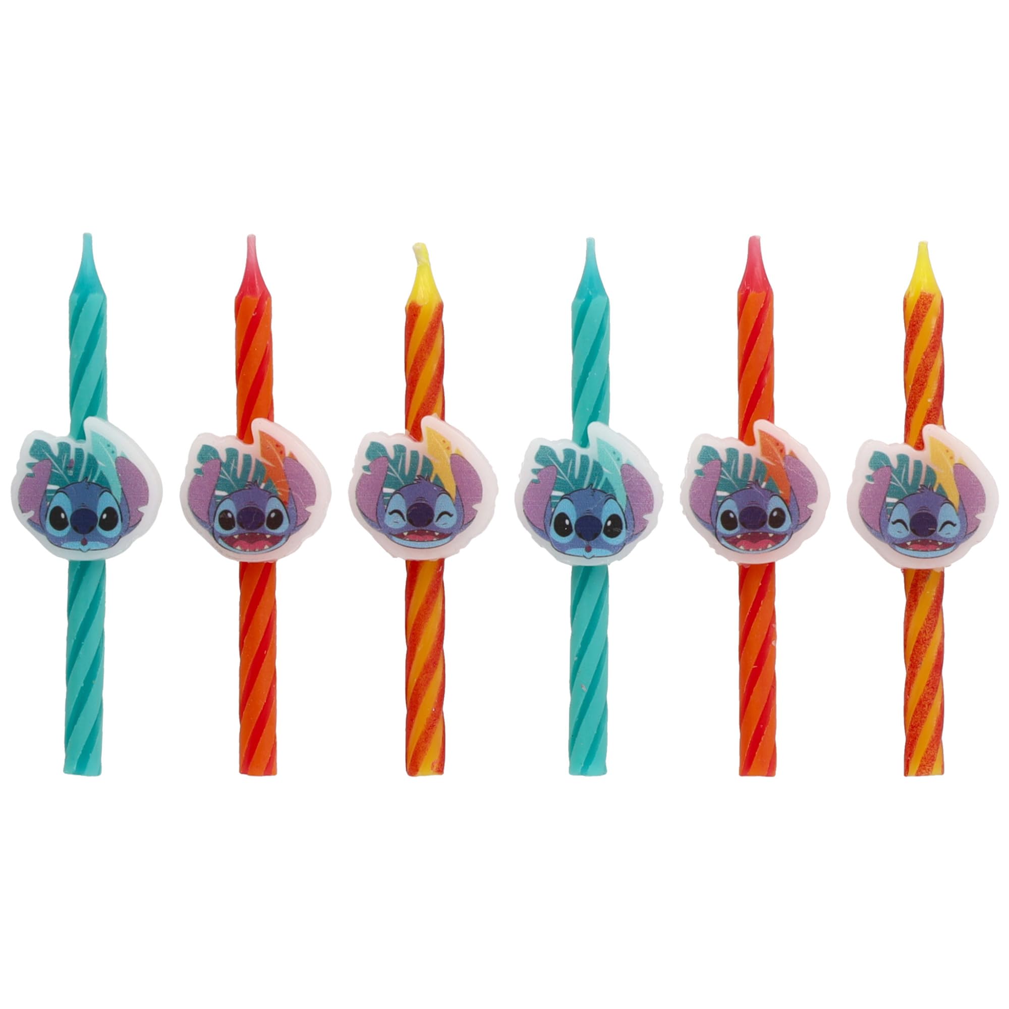 Disney's Stitch Birthday Cake Candles | 6 Birthday Candles for Cake Decorations, Orange, Blue, & Yellow Candles, Cake Toppers for Lilo & Stitch Party - Image 6
