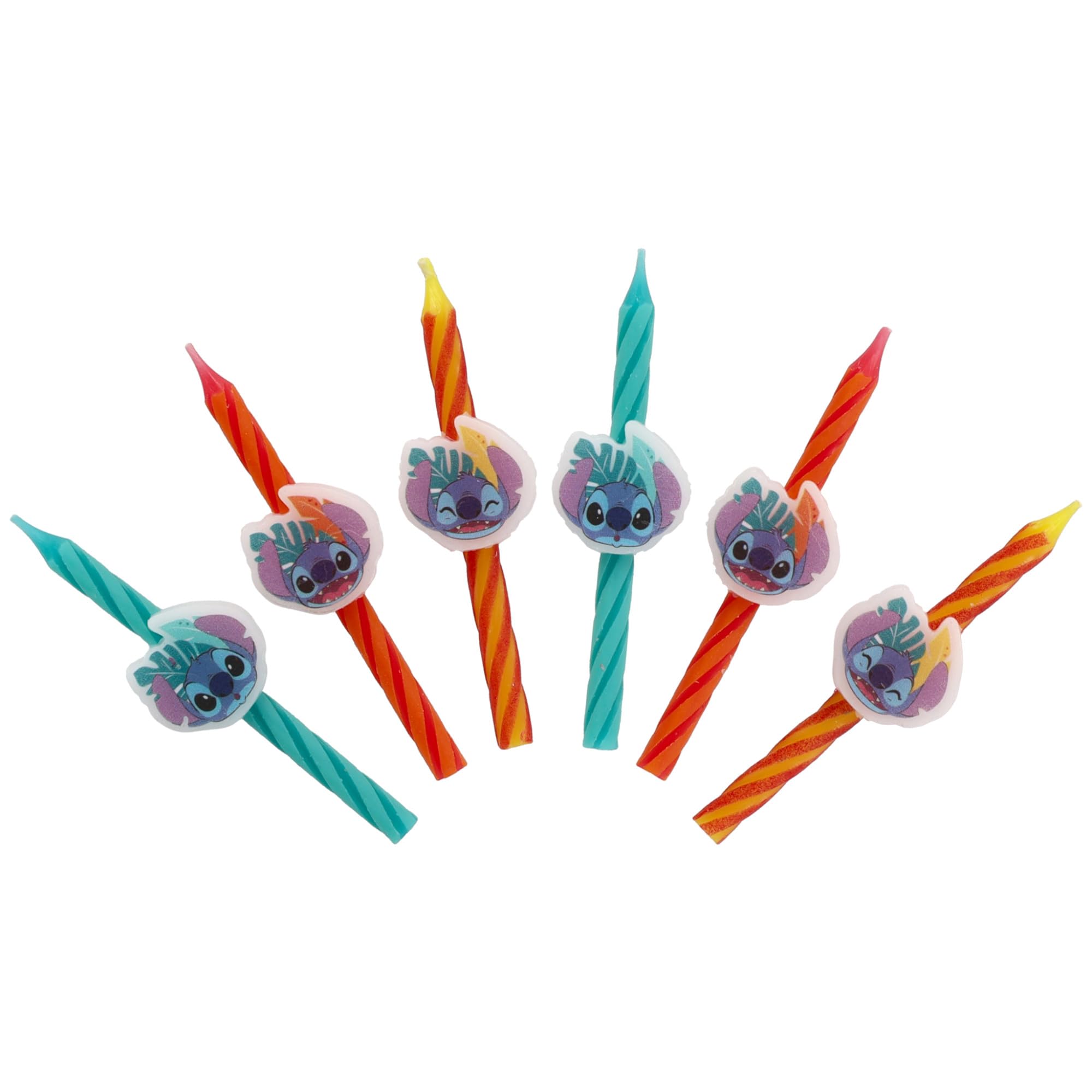 Disney's Stitch Birthday Cake Candles | 6 Birthday Candles for Cake Decorations, Orange, Blue, & Yellow Candles, Cake Toppers for Lilo & Stitch Party - Image 7