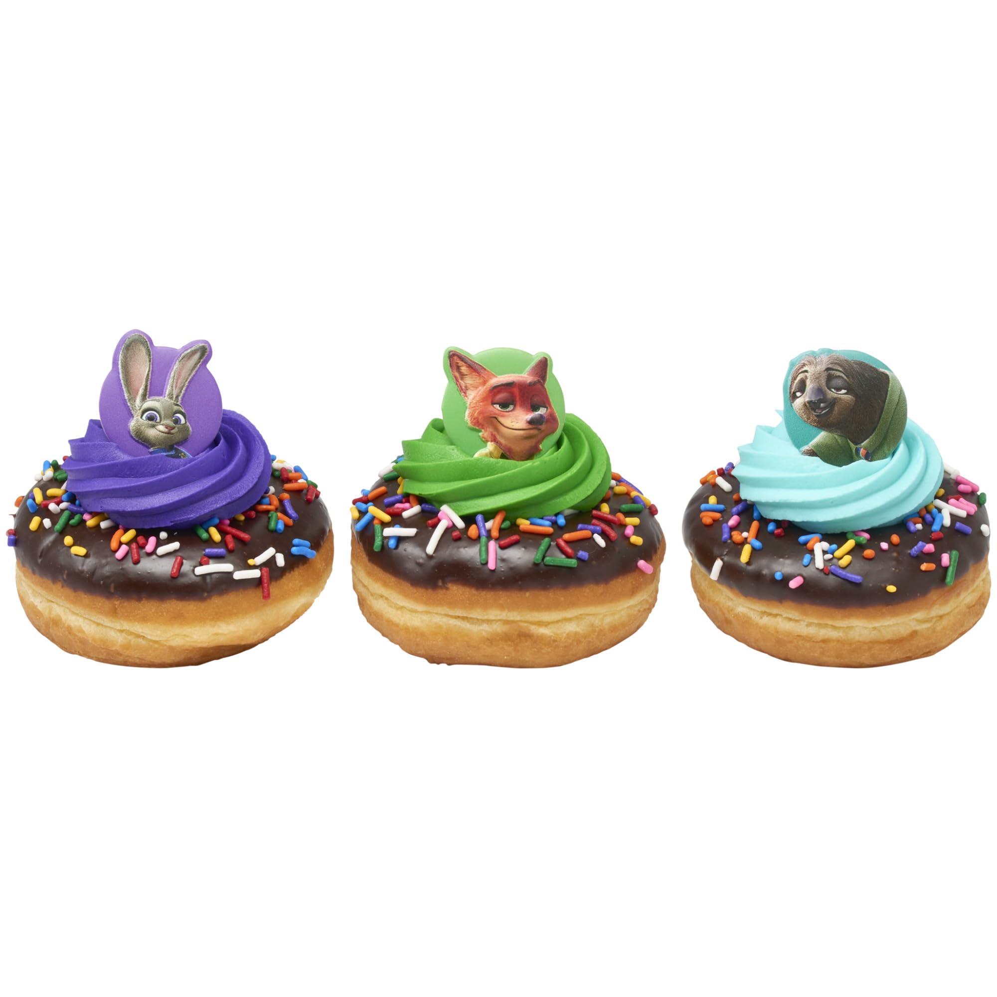 Disney's Zootopia Rings, Cupcake Decorations Featuring Judy Hopps, Nick Wilde & Flash Slothmore - 24 Pack - Image 11