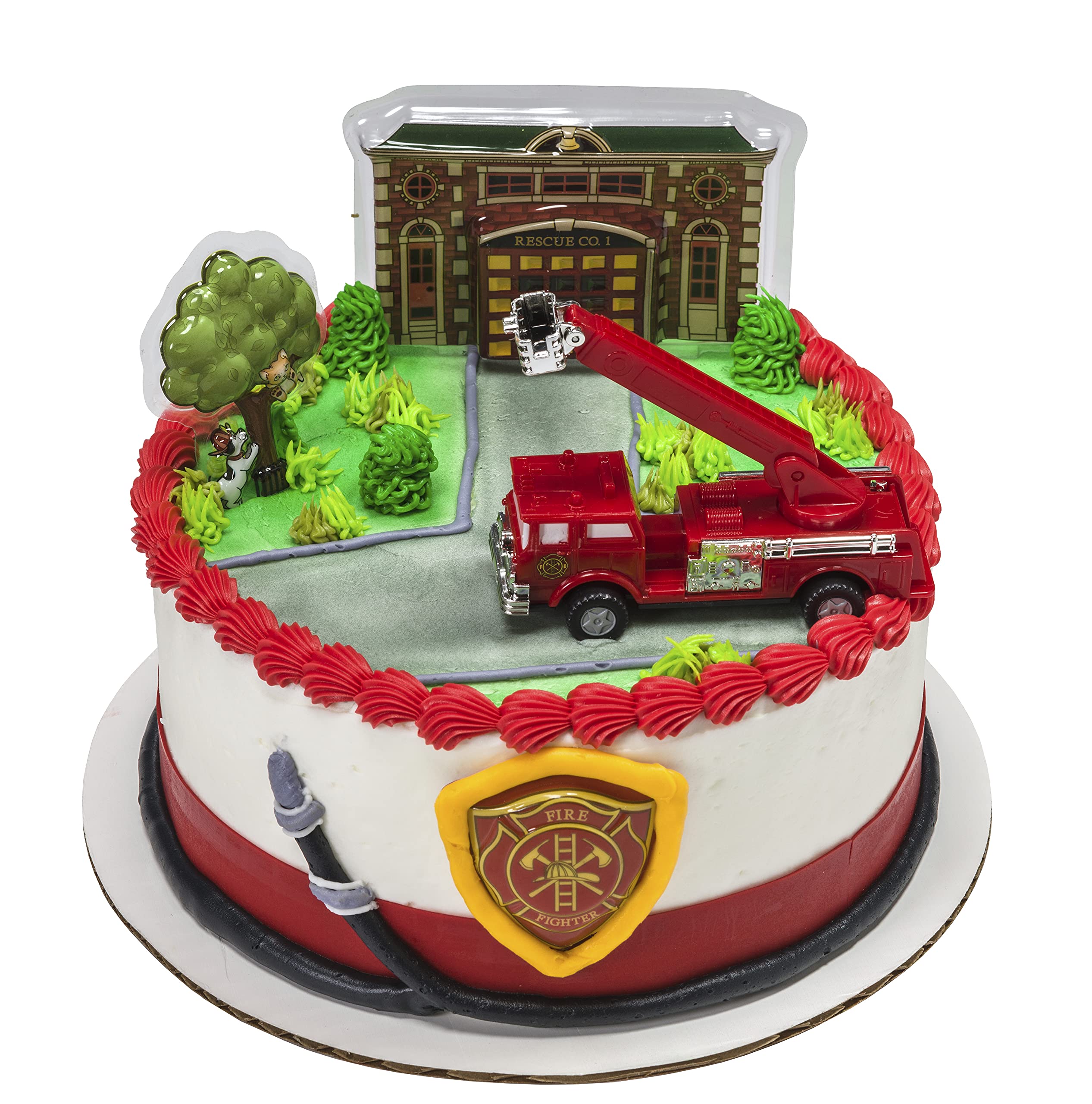 Fire Truck and Station DecoSet Cake Decoration - Image 4