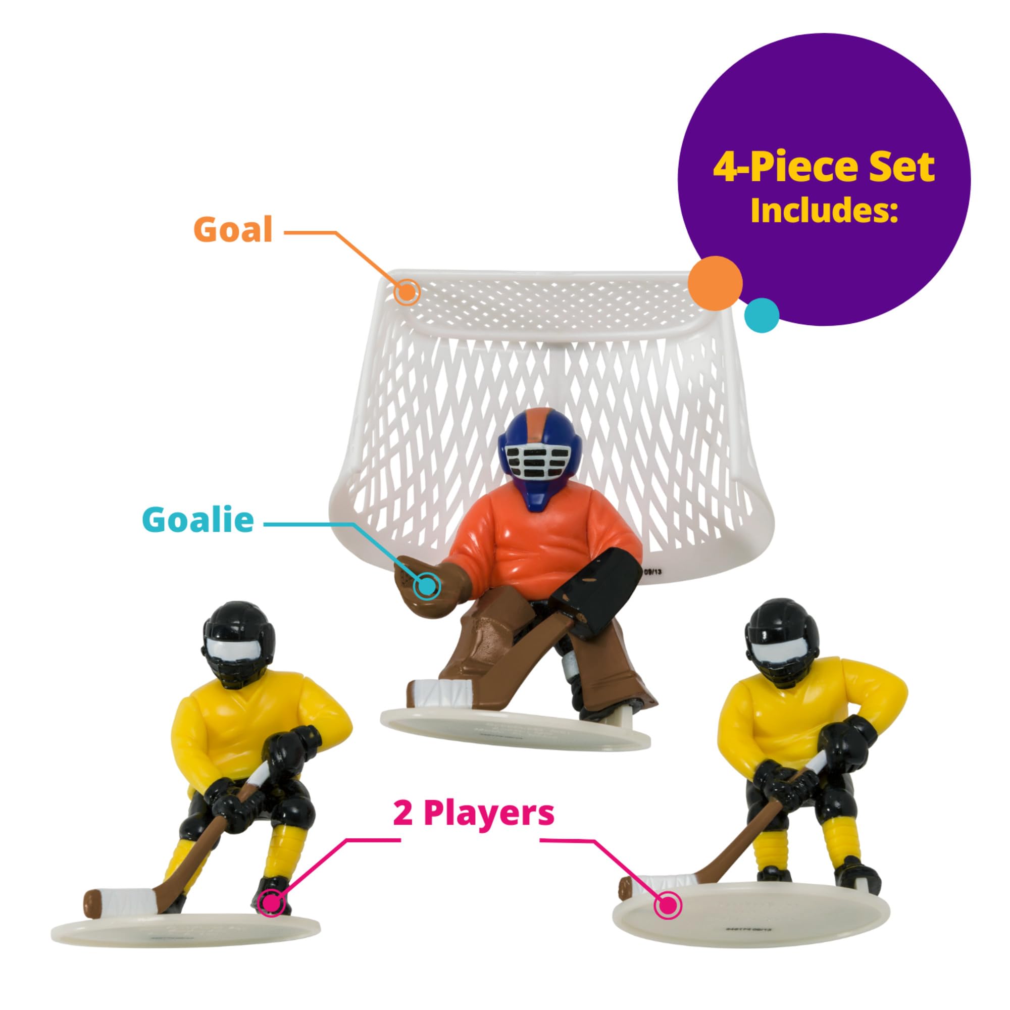 Hockey FaceOff DecoSet Cake Decoration - Image 3