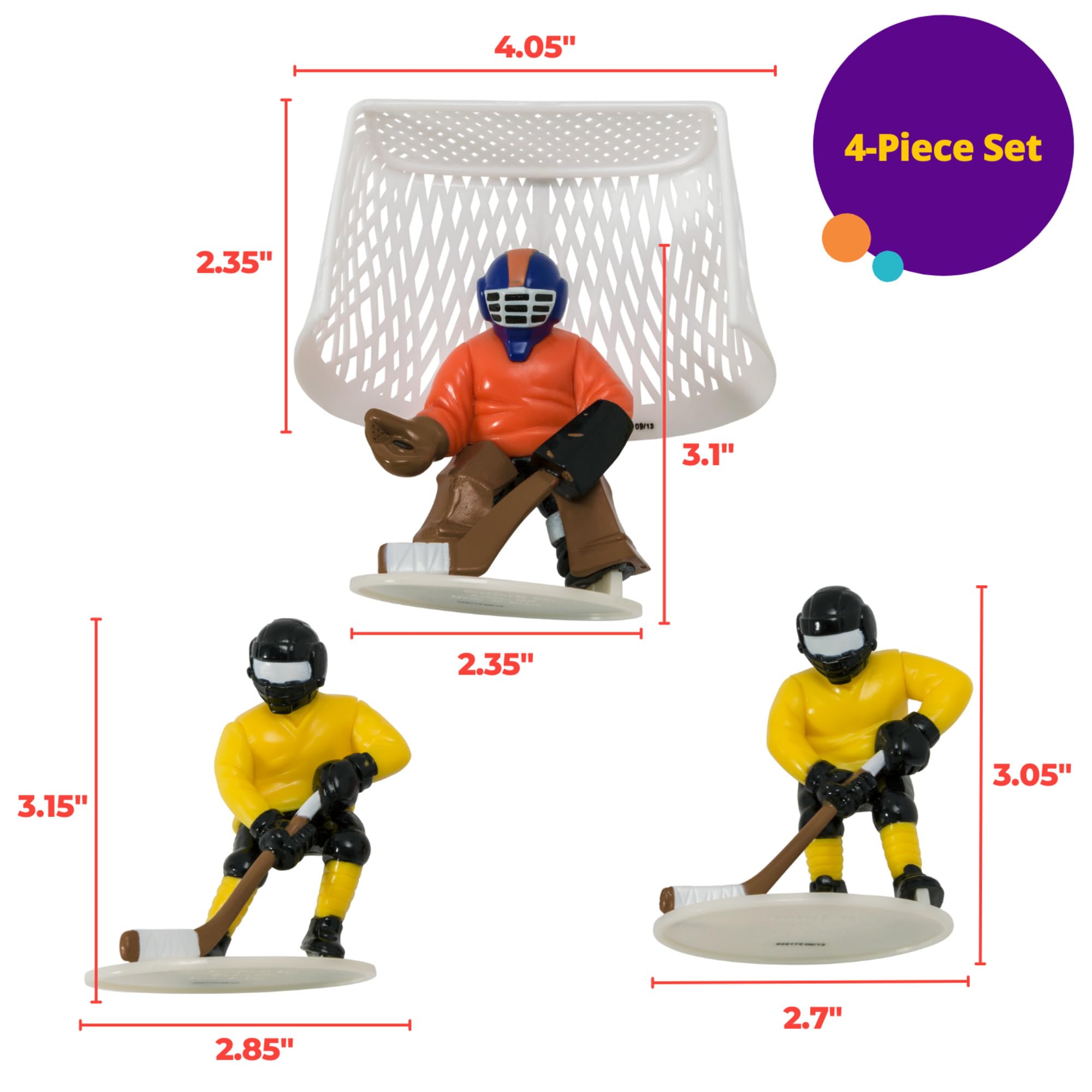 Hockey FaceOff DecoSet Cake Decoration - Image 5