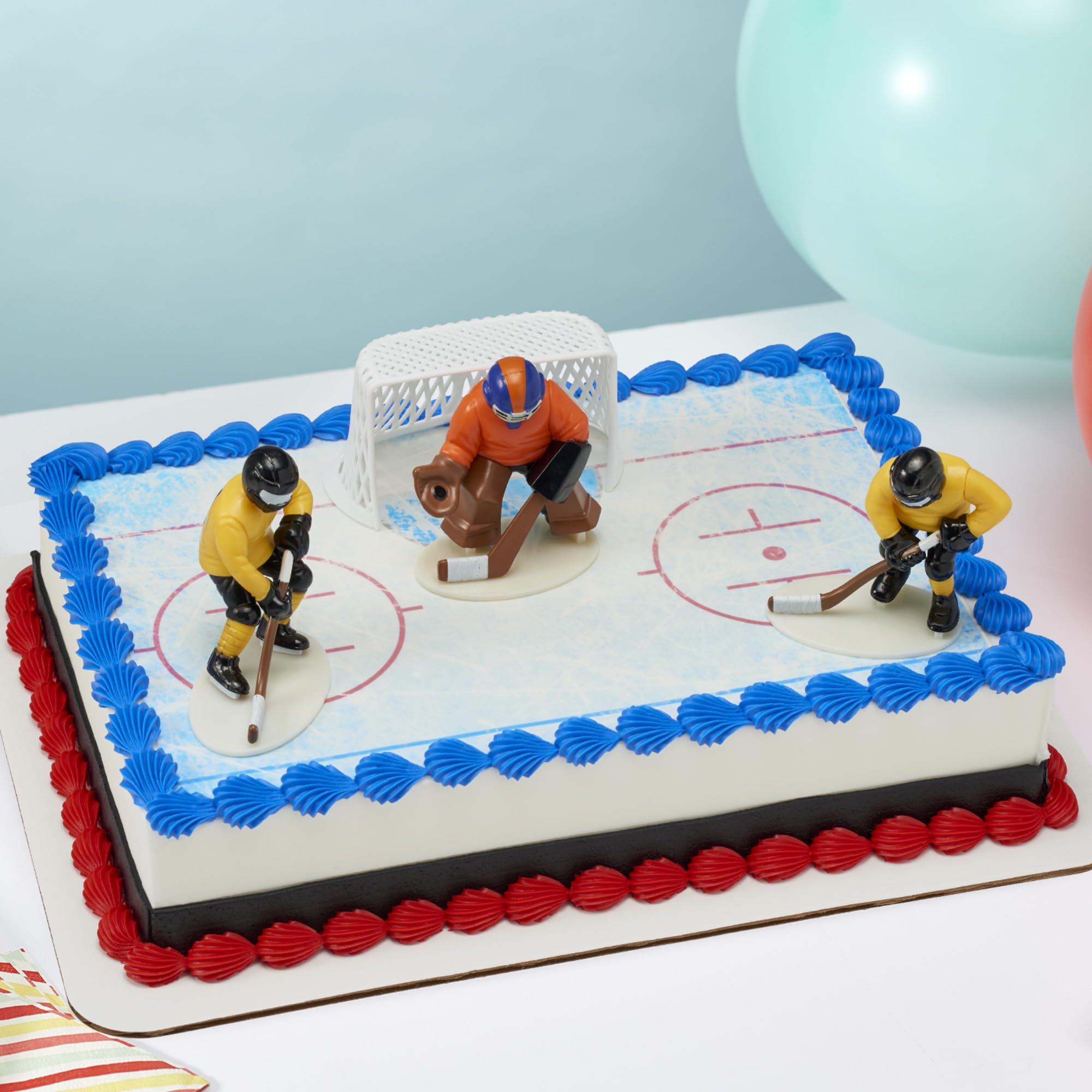 Hockey FaceOff DecoSet Cake Decoration - Image 6