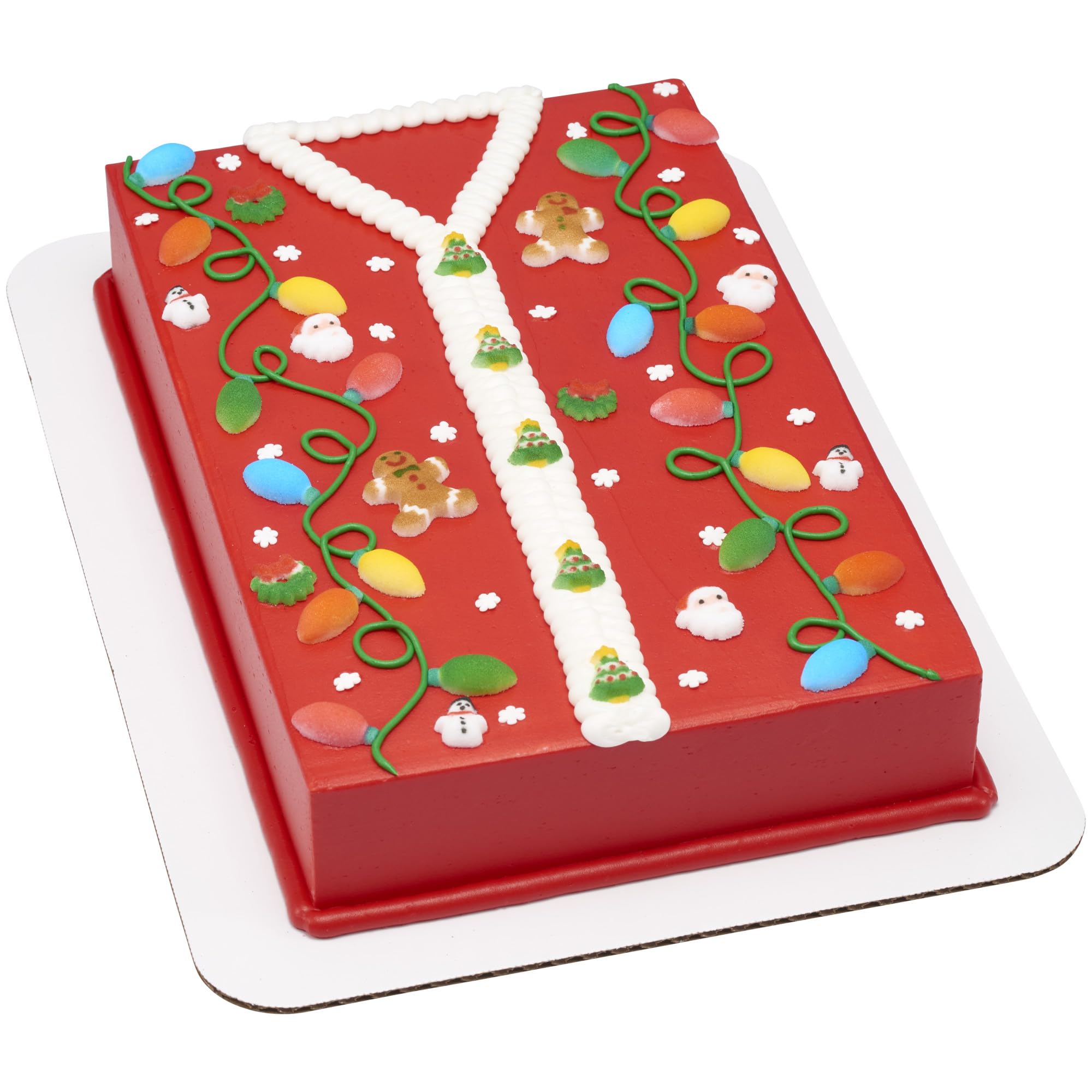 Lucks Dec-Ons Decorations Molded Sugar/Cup-Cake Topper, Christmas Lights Assortment, 1 Inch, 240 Count - Image 3