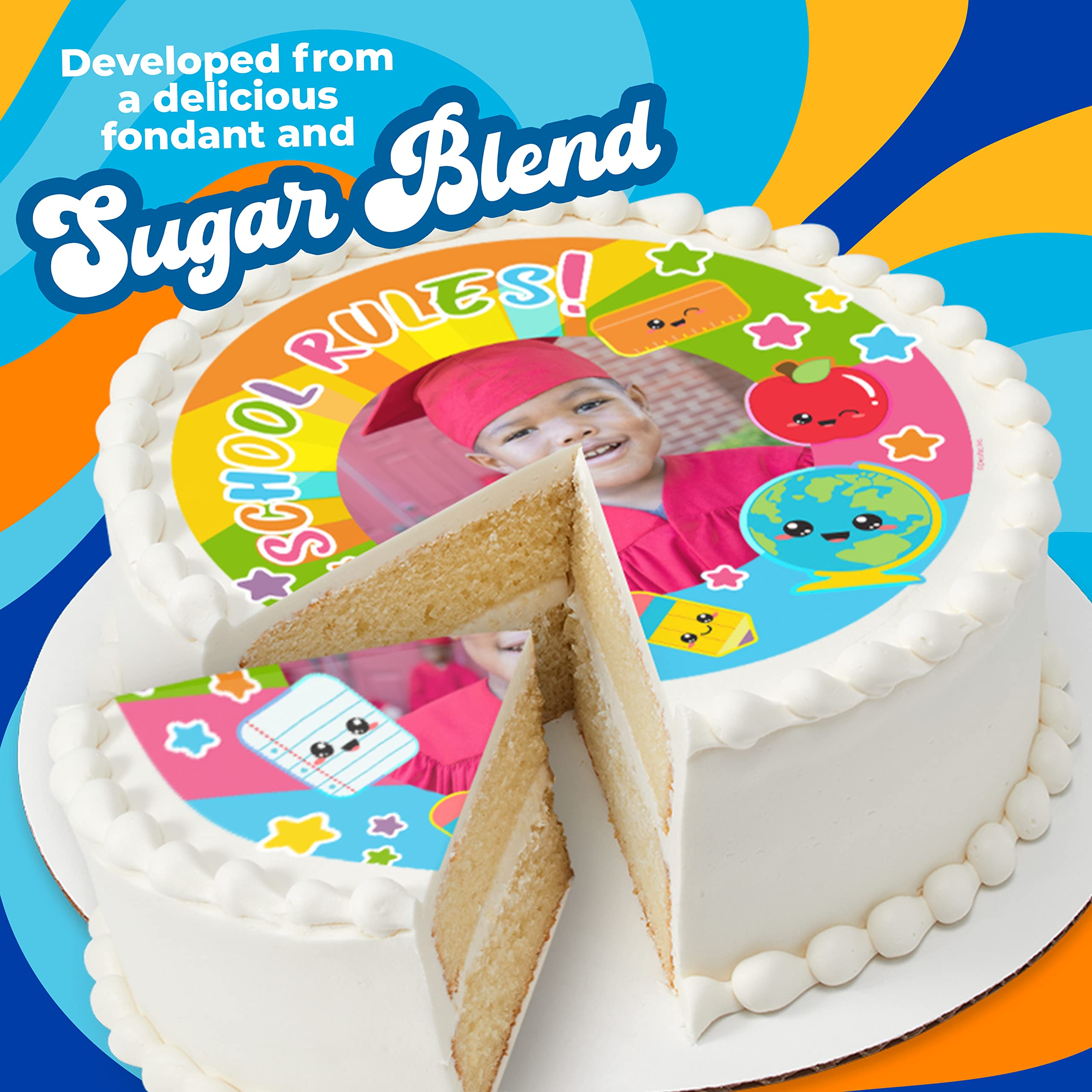 PhotoCake® Premium Edible Sheets, 1/4 Sheet Extended PhotoCake® Edible Paper, High Definition Printing, Edible Frosting Sheets for Cakes, Fondant, Edible Printer Paper - Pack Of 24 - Image 3