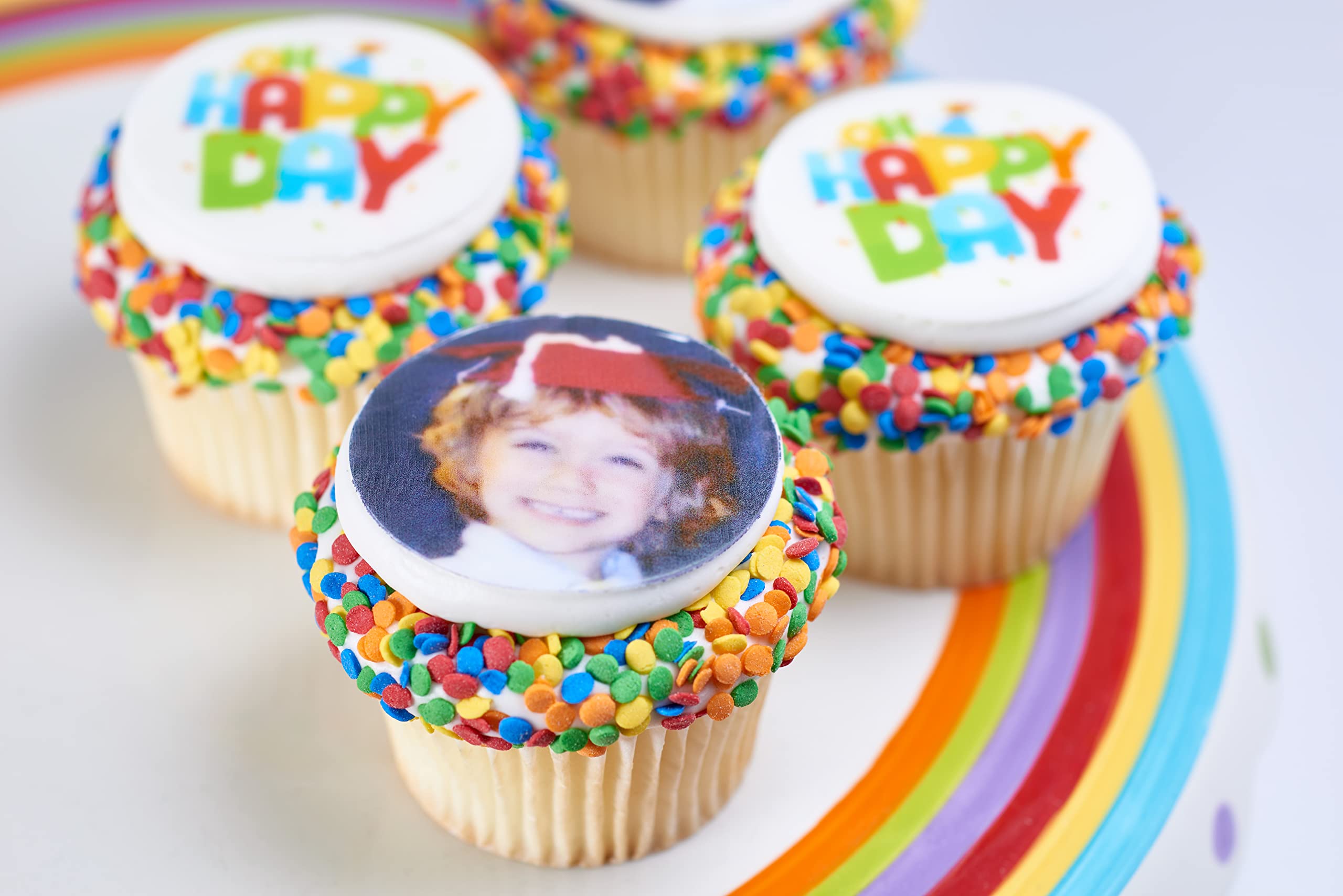 PhotoCake® Pre-Cut 2" Circles, A4 Frosting Sheets for Edible Photo Printing, 2 Inch Circles - Pack of 288 - Image 6