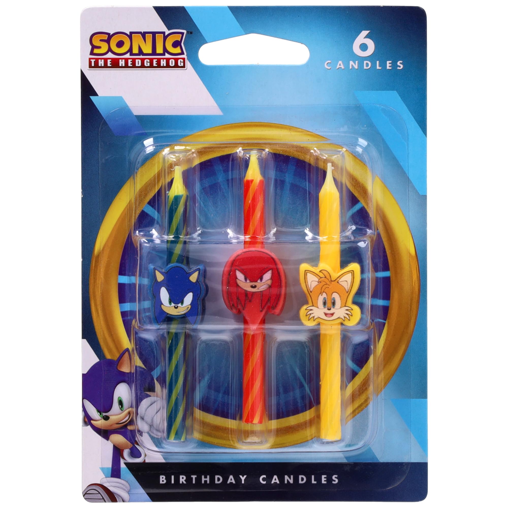 Sonic The Hedgehog Cake Candles | 6 Birthday Cake Candles Featuring Sonic, Knuckles, & Tails, for Sonic Party - Image 4