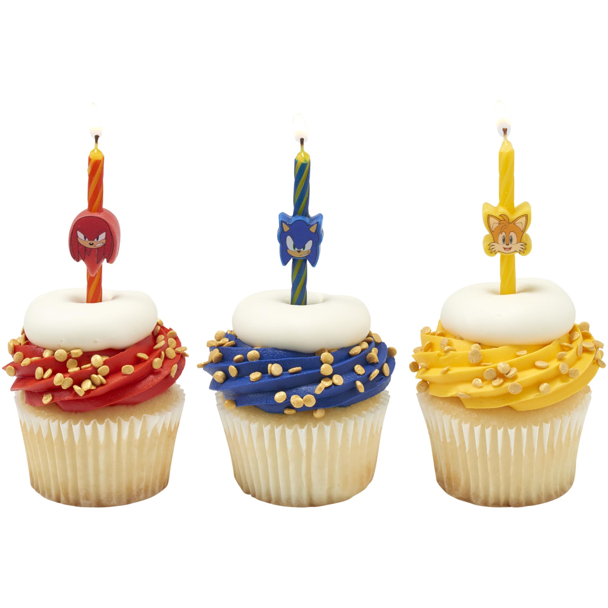 Sonic The Hedgehog Cake Candles | 6 Birthday Cake Candles Featuring Sonic, Knuckles, & Tails, for Sonic Party - Image 6