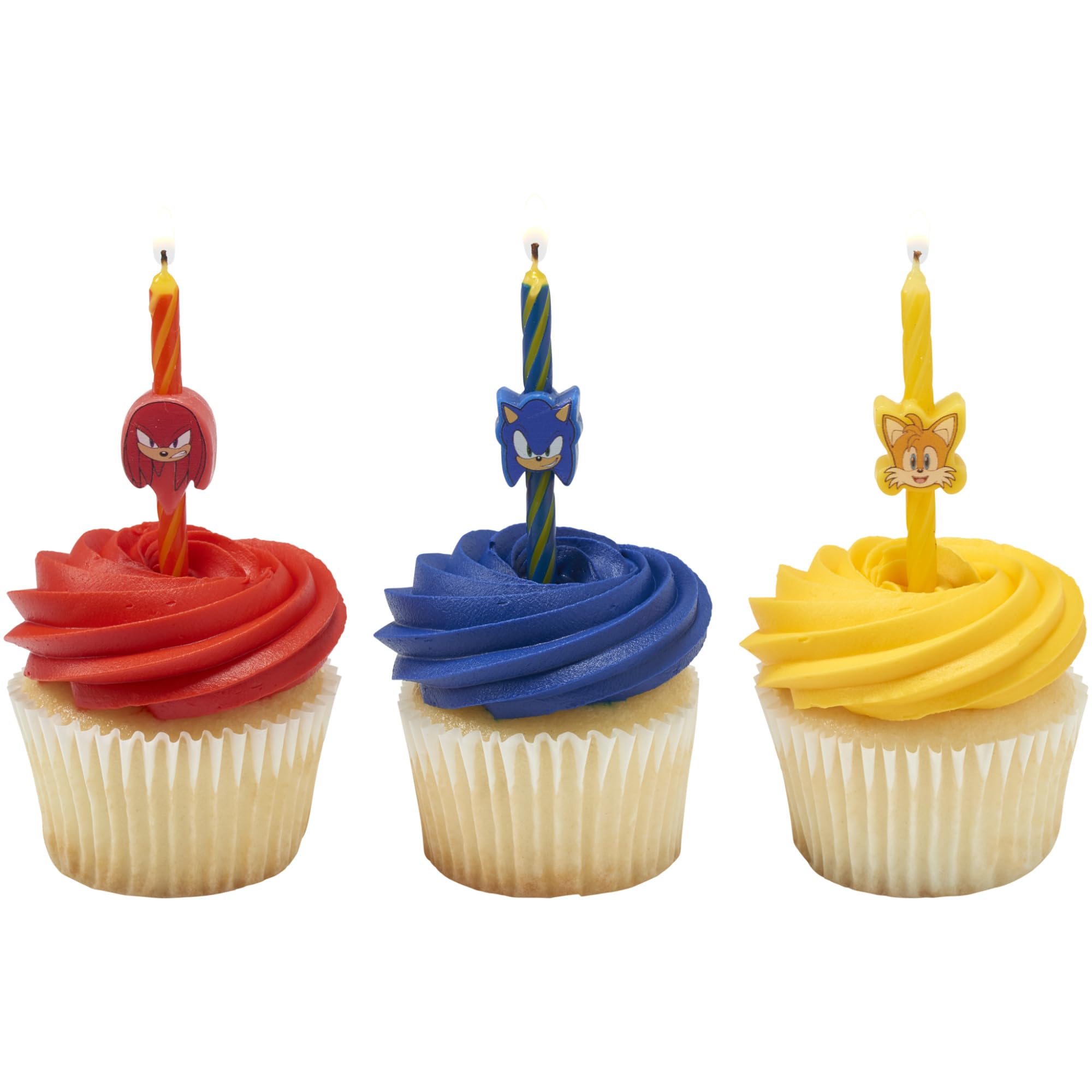 Sonic The Hedgehog Cake Candles | 6 Birthday Cake Candles Featuring Sonic, Knuckles, & Tails, for Sonic Party - Image 7