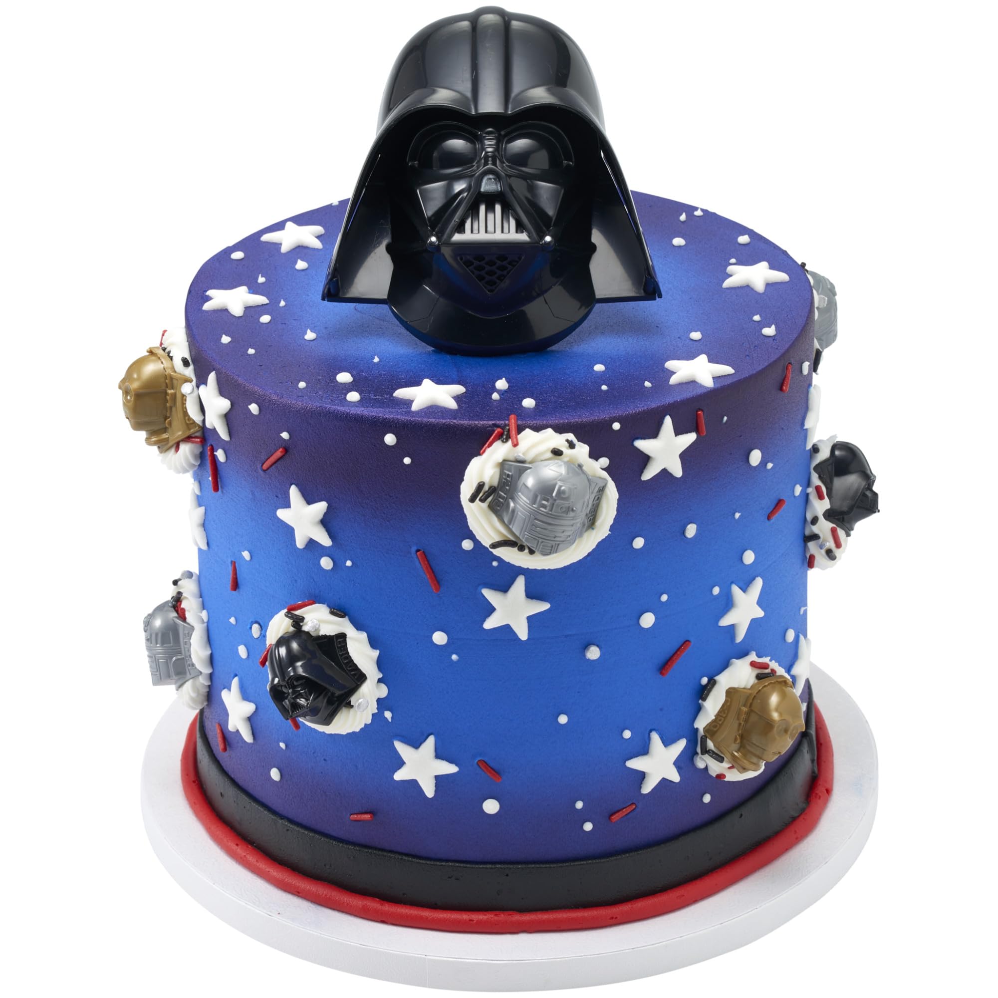 STAR WARS Cupcake Rings, 24 Cupcake Toppers Featuring Darth Vader, C-3PO, And R2-D2, 3D Food Safe Cake Toppers by DecoPac– 24 Pack - Image 7