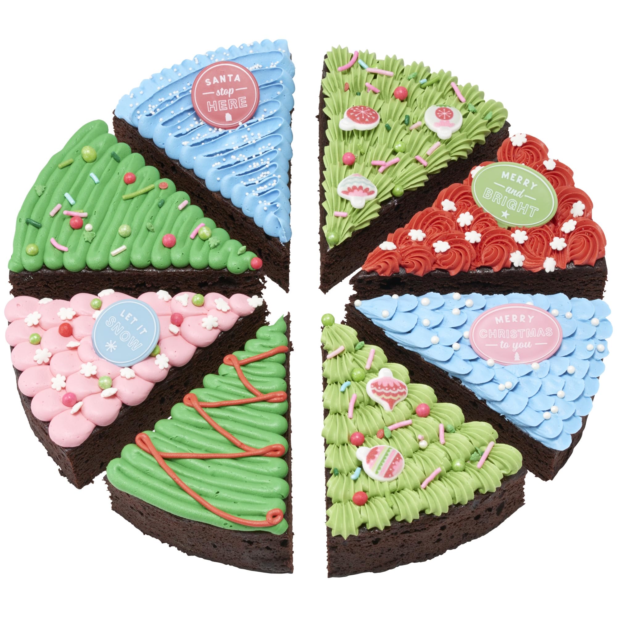 Sugar Dec-Ons® Christmas Ornament Assortment Sugar Cake Decorations, Ready to Use Edible Cupcake Toppers, 320 Shaped Decorations - Image 6