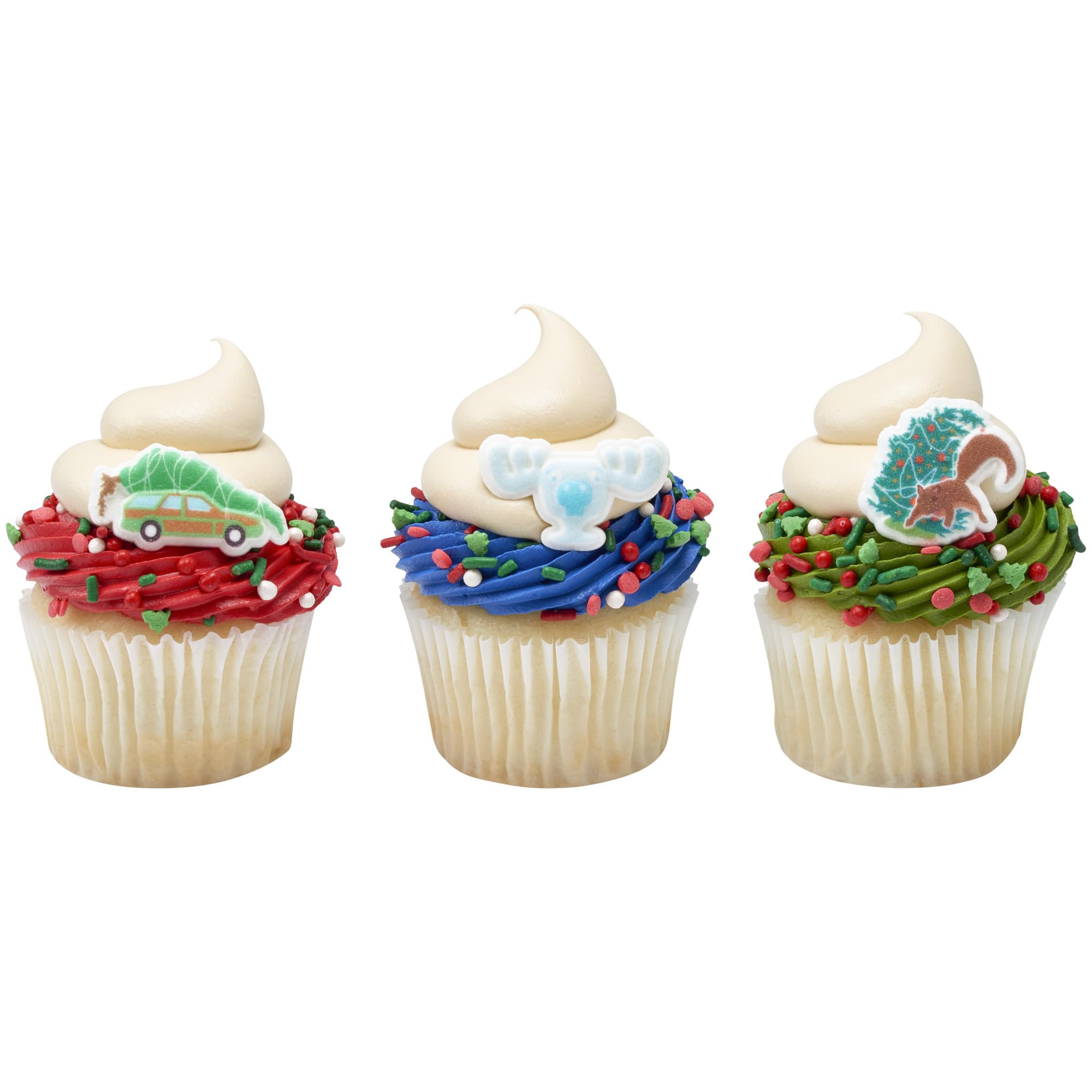Sugar Dec-Ons® National Lampoon's Christmas Vacation Sugar Cake Decorations, Ready to Use Edible Cupcake Toppers, 126 Shaped Decorations - Image 3